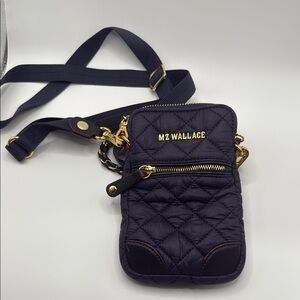 MZ Wallace Quilted Crossbody Bag in Purple